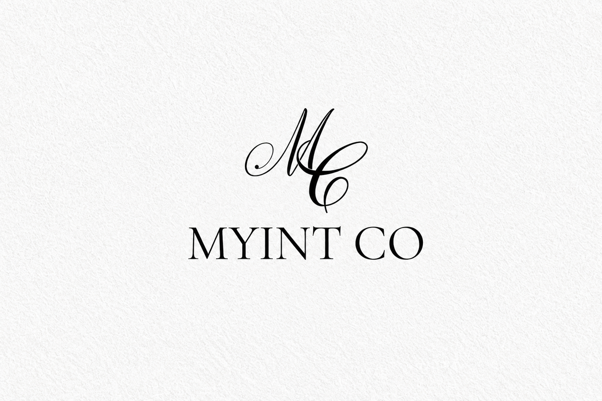 MYINT CO logo with the black left edge removed